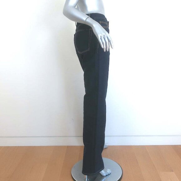 Saint Laurent Janice High Waist Straight Leg Jeans Indigo Denim Size 28 - Picture 4 of 8